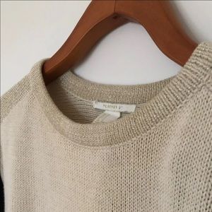 FOREVER 21 color block sweater